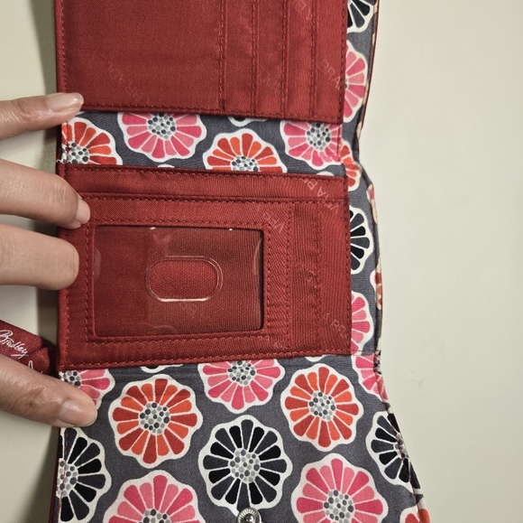 Vera Bradley Quilted Red Wallet - Picture 3 of 4